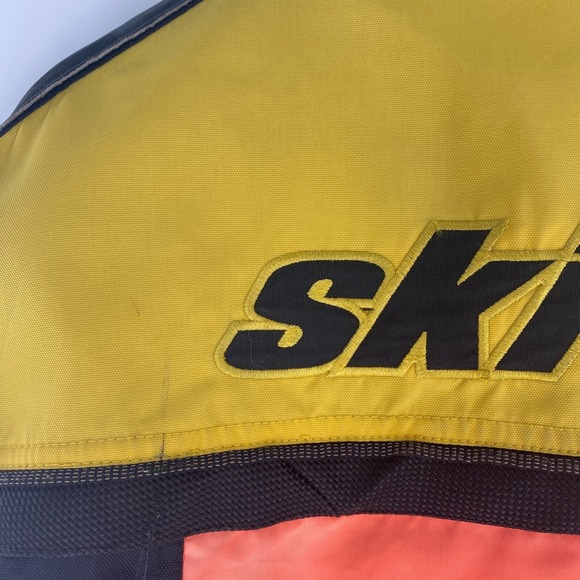 Ski-Doo X-Team Racing Shell Snowmobile Jacket ROTAX Sno Gear Yellow Orange M - Picture 16 of 16